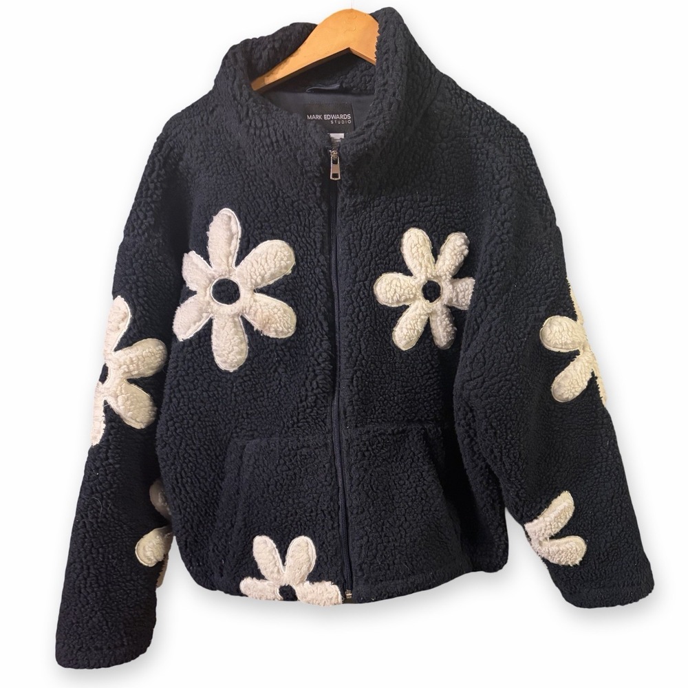 Mark Edwards Body Boho Patchwork Flower Zip Up Fl… - image 1